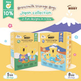 Baby Moby Breastmilk Storage Bags Japan Collection | The Nest Attachment Parenting Hub